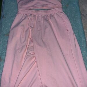 SHEIN Light Pink Fabric Detail